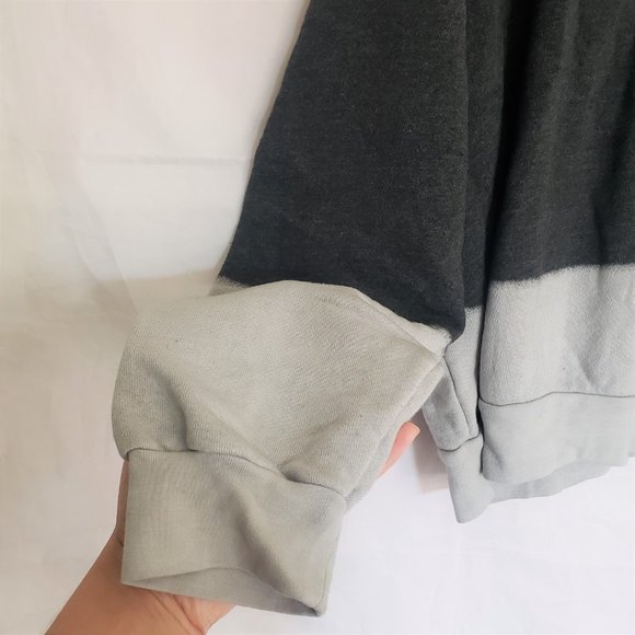 Zella Dip Dyed Sweatshirt Grey Forged size XL NWT - Picture 3 of 9